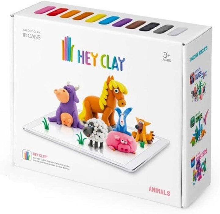 Hey Clay Knete KL86200 Hey Clay Interactive Putty Animals 18 Colours