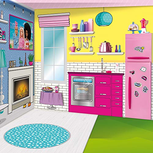 Barbie Dream House Pretend Play Doll House Two - Storey Holiday Villa, Arrange Furniture And Decorate - Malibu House With Doll