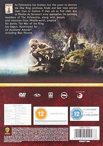 The Lord of the Rings: The Two Towers [DVD] [2020] - Fantasy/Adventure [DVD]