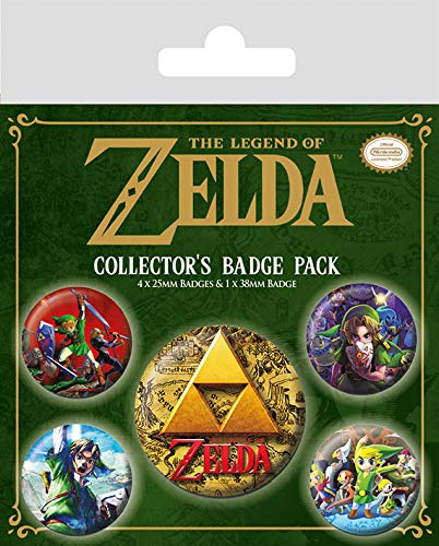 The Legend of Zelda Badge Pack, Multi-Colour, 10 x 12.5cm