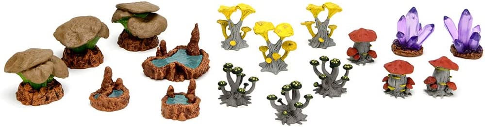 Warlock Tiles: Caverns Accessory - Mushrooms & Pools