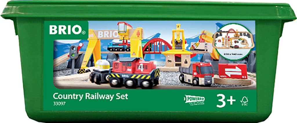 BRIO World Deluxe Cargo Train Set for Kids Age 3 Years Up