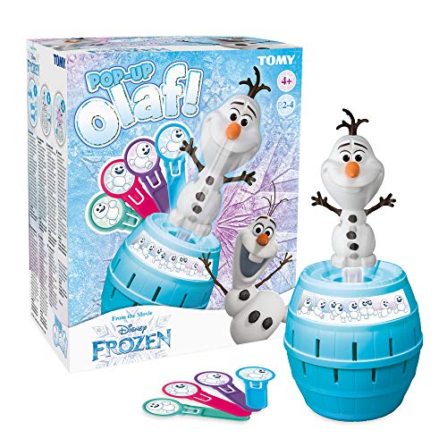 TOMY Pop Up Olaf Children's Action Board Game, Family & Preschool Kids Game, Act