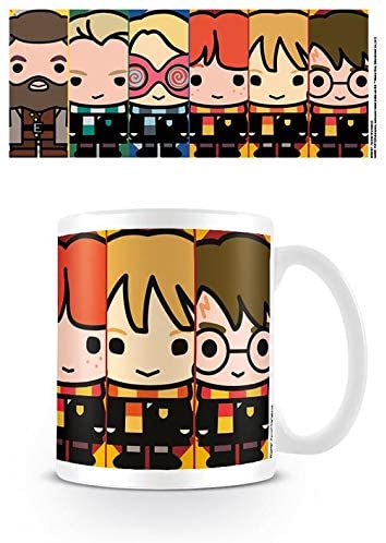 Tasse en céramique Harry Potter avec des illustrations Chibi de style japonais des personnages de Harry Potter