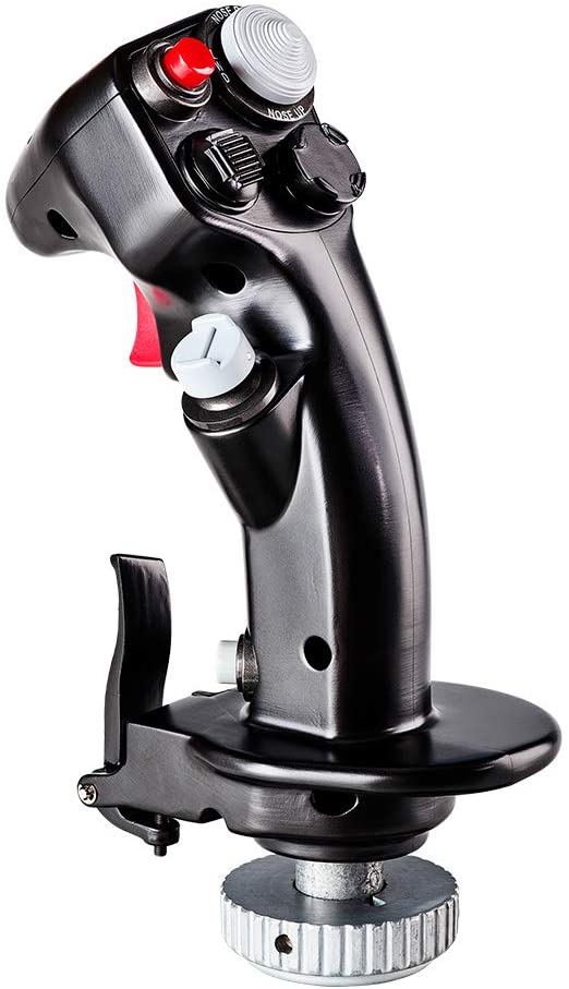 Thrustmaster F-16C Viper HOTAS Add-On Grip — Versatile replica fighter aircraft flight stick for flight games and simulations