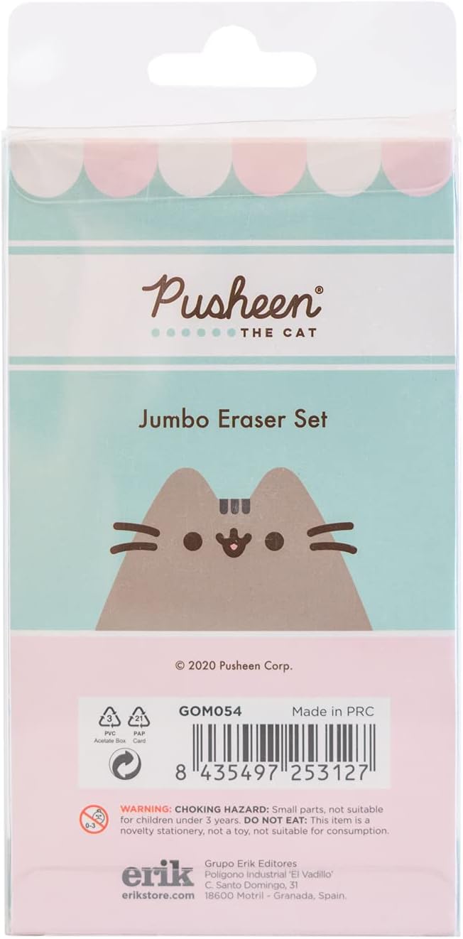 Pack Of 2 Pusheen Rubber Erasers