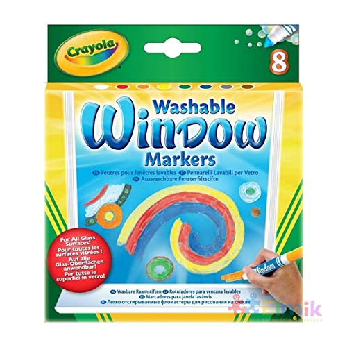 Crayola 58-8165 Washable Window Markers 8 Count