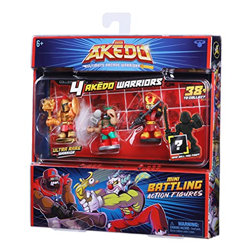 Akedo 14248 Ultimate Arcade Warrior Collector Pack Mini Battling Action Figures