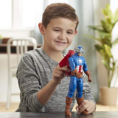 Marvel Avengers Titan Hero Series Blast Gear Captain America 30 cm Toy