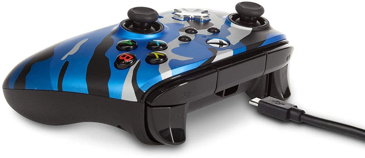 PowerA Enhanced Wired Controller for Xbox - Metallic Blue Camo, Gamepad, Wired V