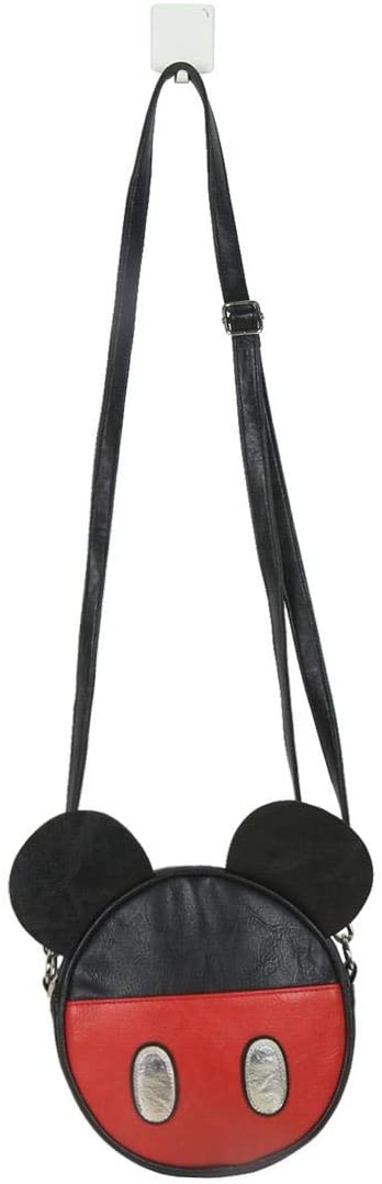 Cerda Bolso Bandolera Mickey Casual Daypack, 18 cm, Black (Negro)