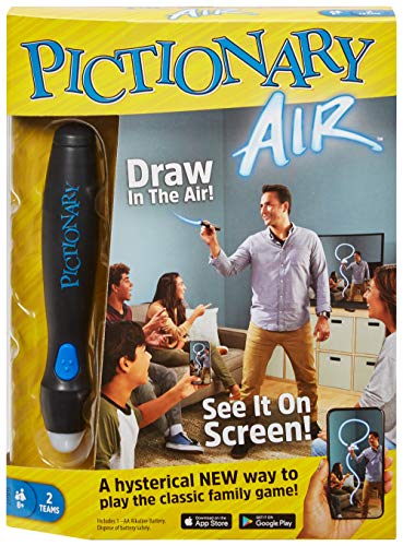 Mattel Games Pictionary Air Family Drawing Game, Links to Smart Devices, 8 Years