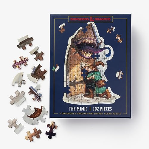Dungeons & Dragons Mini Shaped Jigsaw Puzzle: The Mimic Edition: 102-Piece Colle