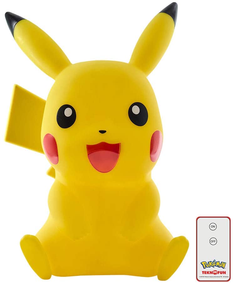 TEKNOFUN 811356 pokemon,pikachu Lamp,Figurine, Yellow, 40 cm