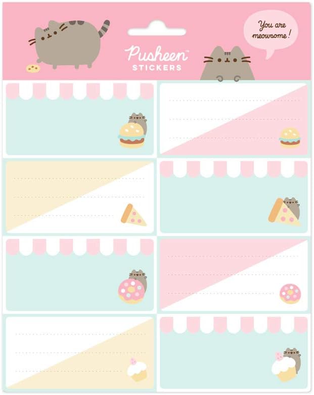 Grupo Erik Pusheen Foodie Collection Stickers - Sticky Labels - Food Labels Stickers
