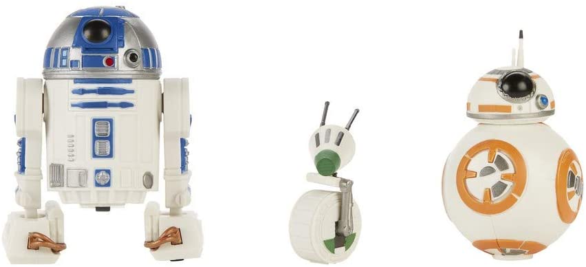 Star Wars Galaxy of Adventures R2-D2, BB-8, D-O Action Figure 3-Pack, 5-Inch Scale Droid Toys with Fun Action Features, Kids Ages 4 and up