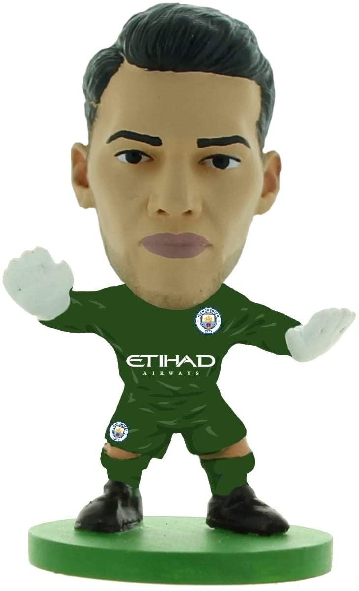 SoccerStarz SOC1310 National Soccer Club Man City Ederson-Home Kit (2019 Version) /Figures, Green