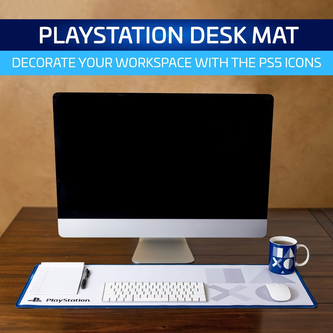 Paladone Playstation 5th Gen Icons Desk Mat | Gaming Office Dcor | Officially Licensed Merchandise