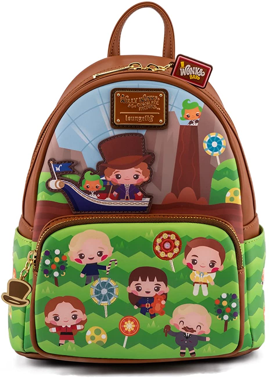 Loungefly Warner Bros Charlie and the Chocolate Factory Wonka 50th Anniversary Mini Backpack