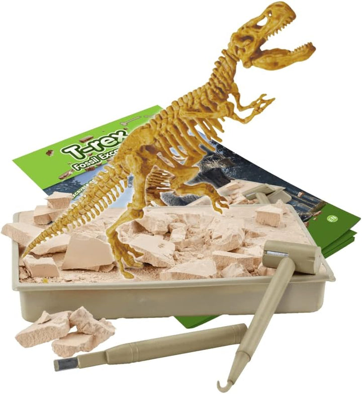 Science4you T Rex Fossil Hunting Kit for Kids - Excavate and assemble the 10 pieces TRex Fossil