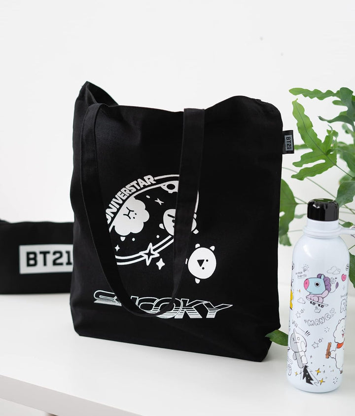 Grupo Erik BT21 Official Merchandise Cotton Tote Bag - Cotton Shopping Bag