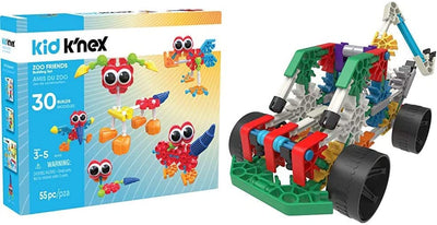 Kid K'nex Zoo Friends Building Set & K'nex  10 Model Building Set Educational Toys for Boys and Girls