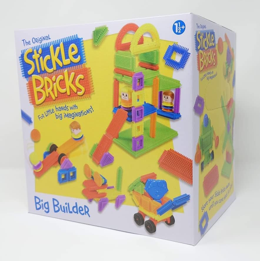 Stickle Bricks Big Builder Construction Set TCK15000, Over 125 Pieces