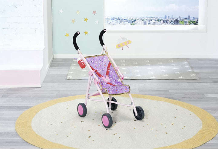 Baby Born Happy Birthday Deluxe Buggy - Star & Space Theme - Easy for Small Hand