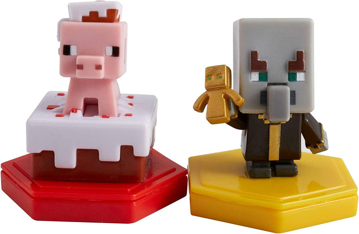 MINECRAFT Earth BOOST MINI FIGURES 2-PACK NFC-Chip Toys, Earth Augmented Reality Mobile Game, Based on Minecraft Video Game, Great for Playing, Trading, and Collecting, Adventure Toy