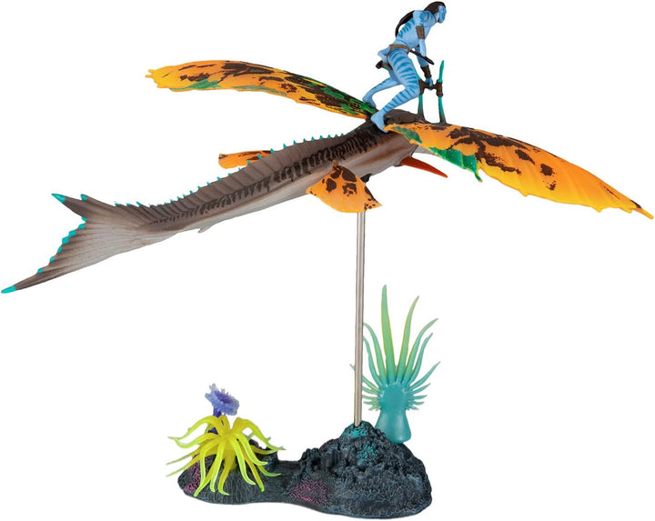Avatar: The Way Of Water: World Of Pandora Deluxe Action Figure: Jake Sully & Skimwing