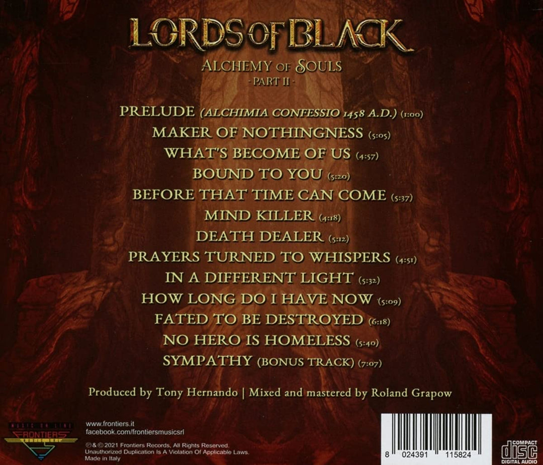 Lords of Black - Alchemy Of Souls - Part Ii [Audio CD]
