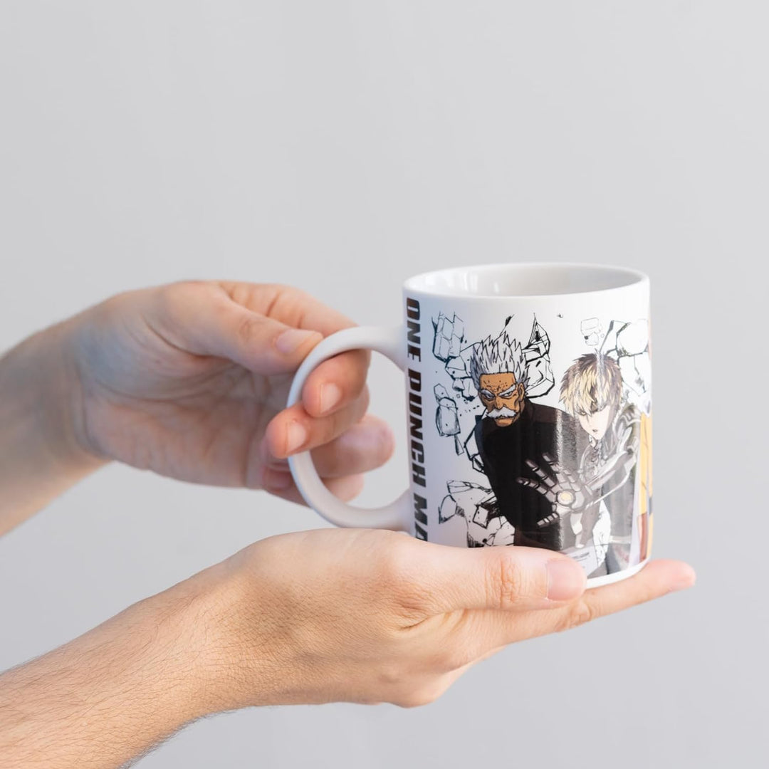 Grupo Erik One Punch Man Heroes Ceramic Mug | 35 cl / 350 ml - 3.74 x 3.15 inches