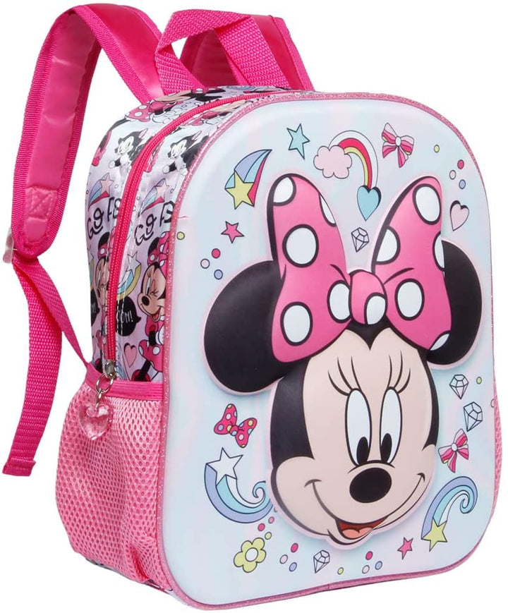Minnie Mouse Laugh-Small 3D Backpack, Pink