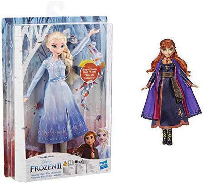 Disney Frozen Singing Elsa Fashion Doll with Music Wearing Blue Dress Inspired Frozen 2