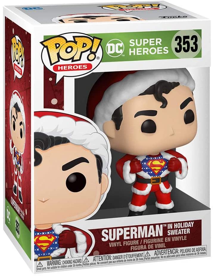 Dc Super Heroes Superman in Holiday Sweater Funko 50651 Pop! Vinyl #353