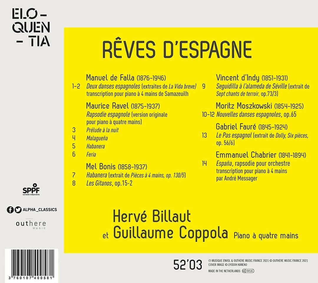 Rêves d'Espagne [Audio CD]