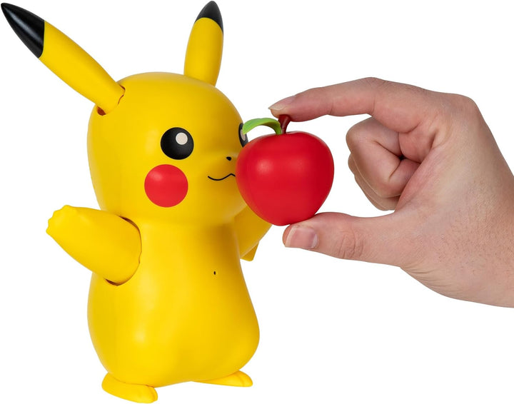Pokémon Train and Play Deluxe Pikachu - 4.5-Inch Pikachu Figure with Lights, Sounds, and Moving Limbs plus Interactive Accessories