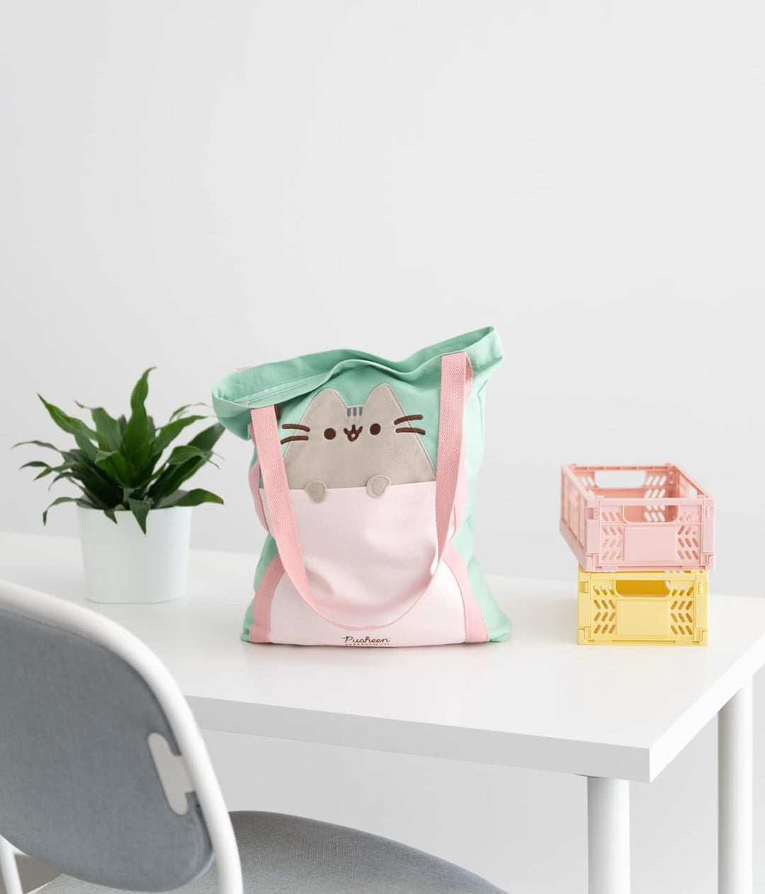 Grupo Erik Pusheen Premium Cotton Tote Bag - Cotton Shopping Bag