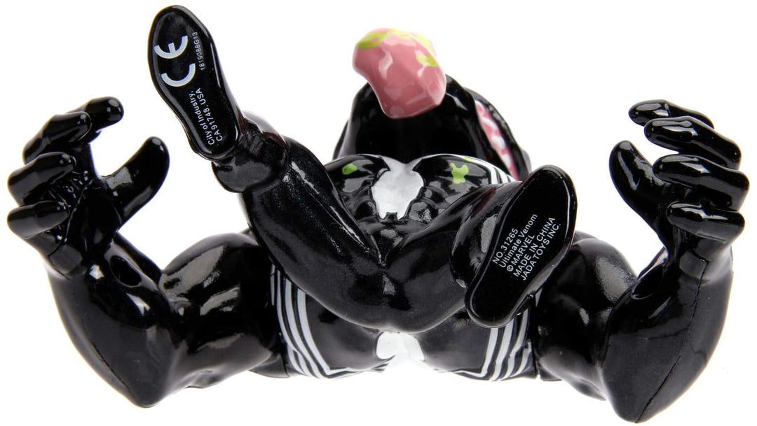 Jada Toys 253221008 Marvel Venom Figure, 10 cm, Collectable Figure, Die-Cast Figure, Black
