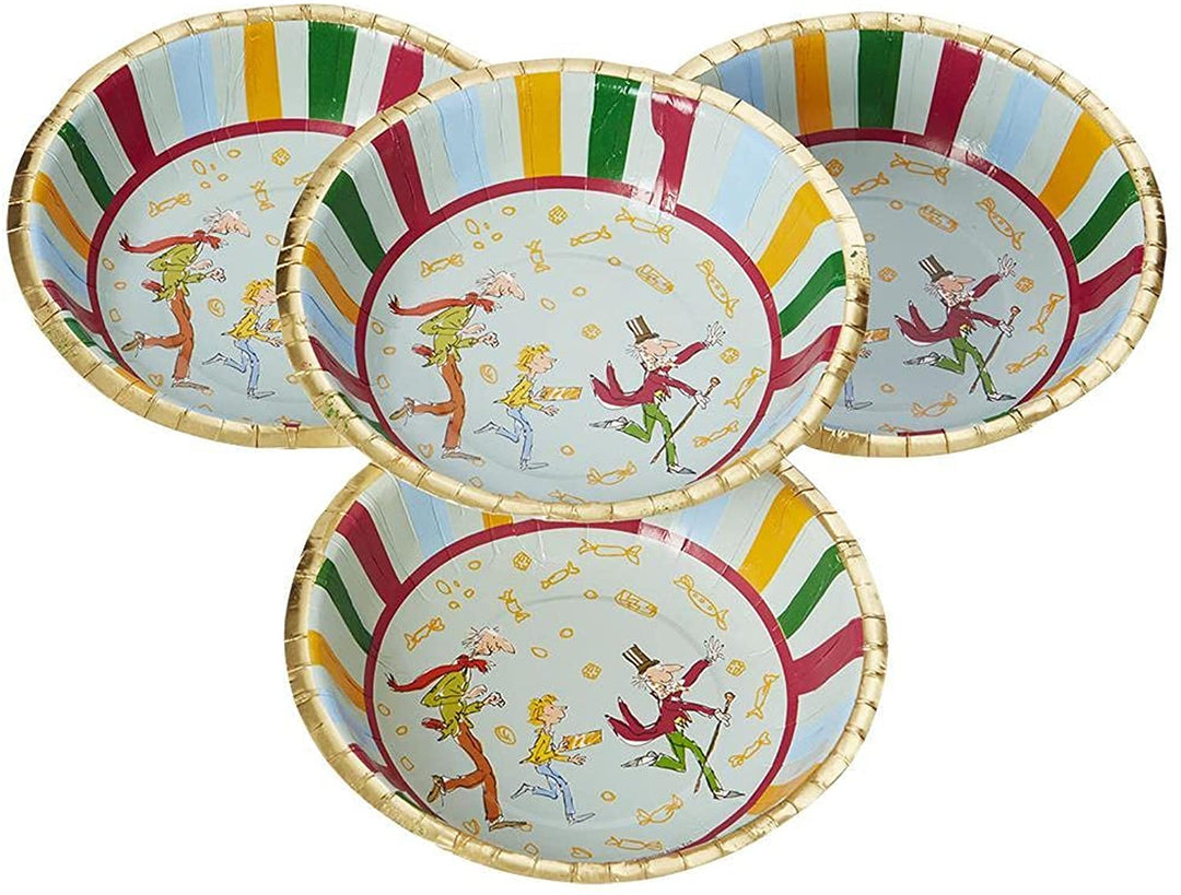Smiffys Officially Licensed Roald Dahl Tableware Party Bowls x8