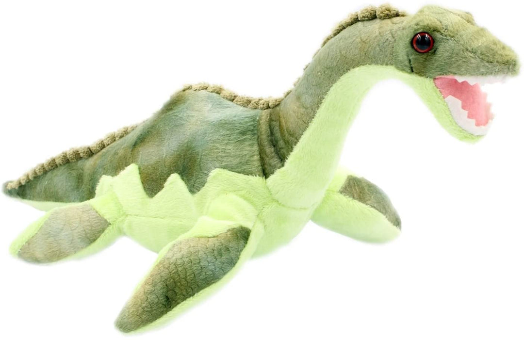 A B Gee 33137A 40.5cm (16”) Plush Mosasaurus Green, 40.5 cm/16-Inches