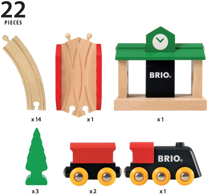 BRIO Classic Figure of 8 Set Train Set Toddler Toy for Kids 2 Years Up - Compatible with all BRIO Railway Sets & Accessories