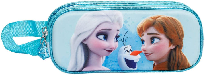 Frozen 2 Better-3D Double Pencil Case, Blue