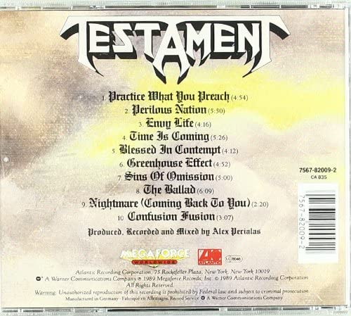 Testament - Practice What You Preach [Audio CD]