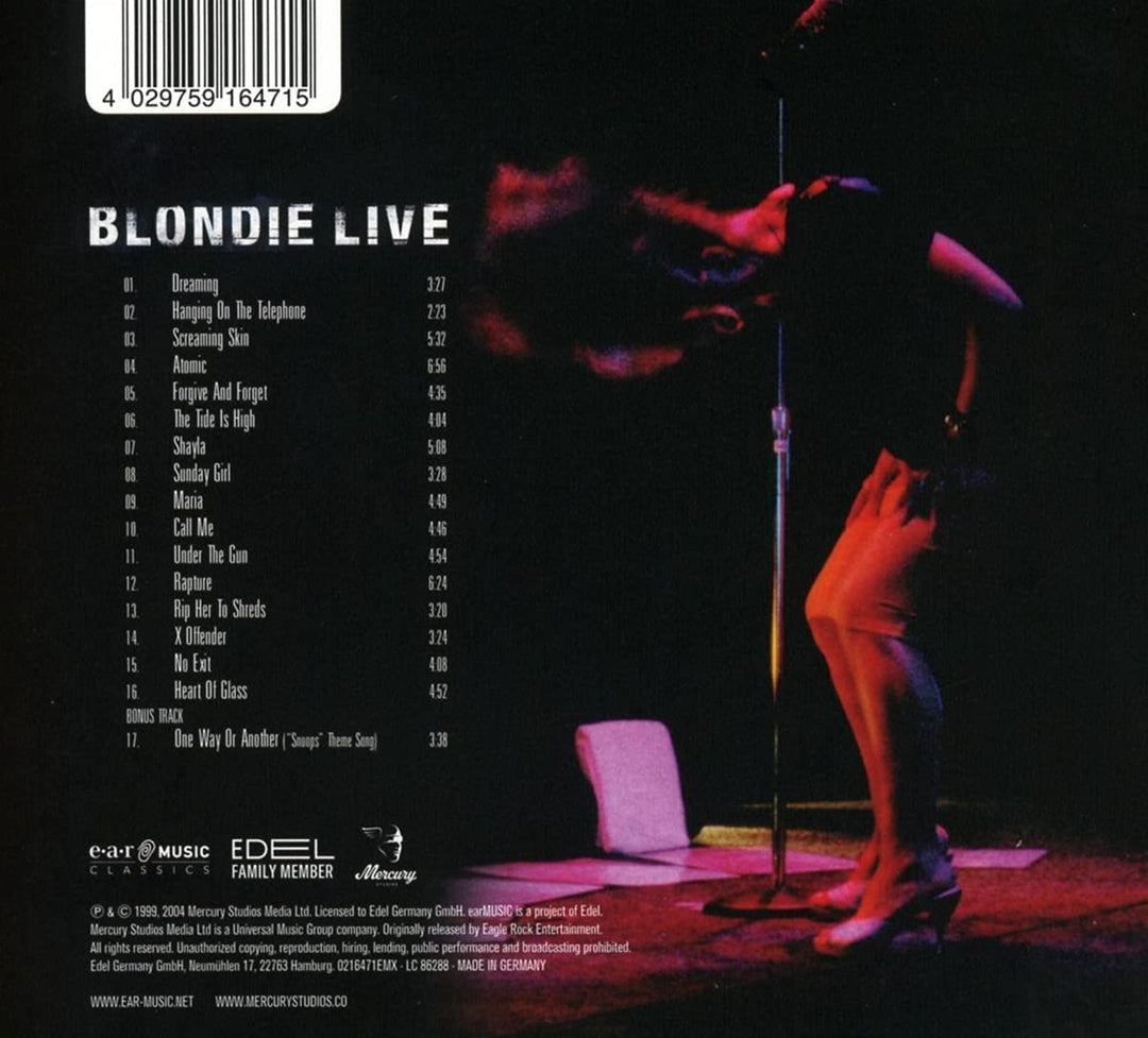 Blondie - Live 1999 (Ear+Eye Series) [Audio CD]