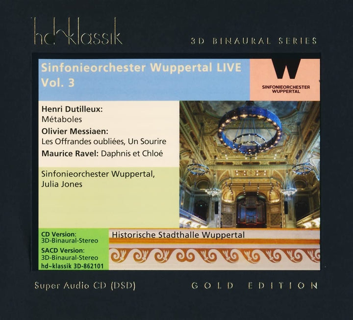 Julia Jones - Sinfonieorchester Wuppertal Live Vol 3 [Audio CD]