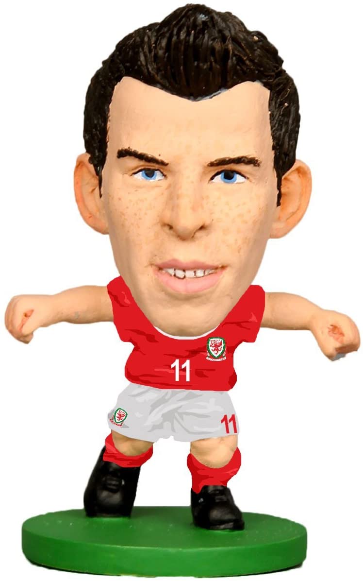 SoccerStarz Unisex-Youth Officially Licensed Wales National Team Figure of Gareth Bale in Home Kit