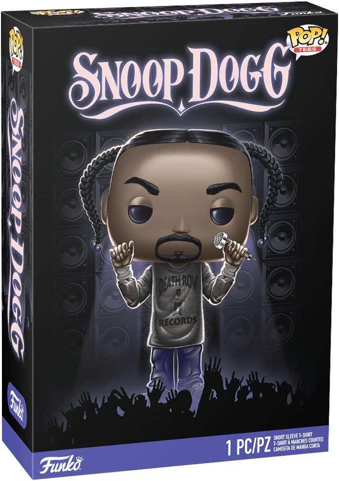 Funko Boxed Tee: Snoop Doggy Dogg - Medium - T-Shirt - Clothes - Gift Idea - Short Sleeve Top for Adults Unisex Men and Women