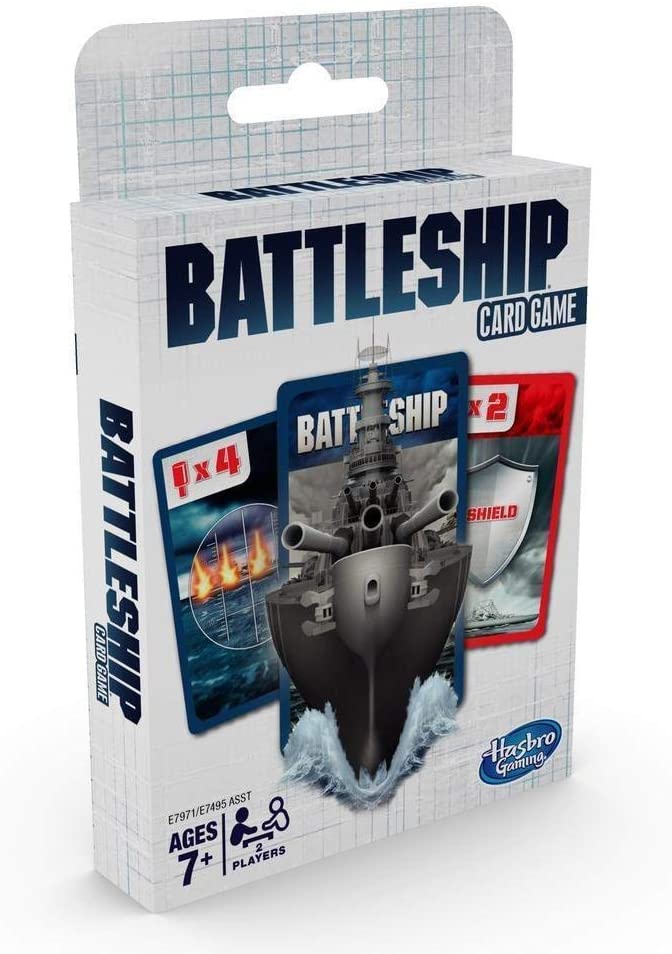 Hasbro Gaming E7971UC0 Classic Card Travel Game Battleship