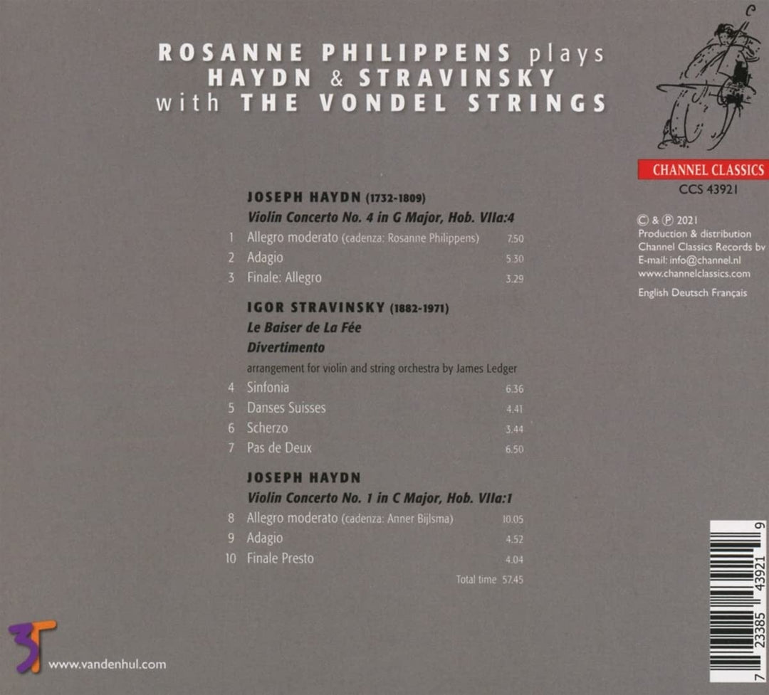 Rosanne Philippens plays Haydn and Stravinsky [Audio CD]